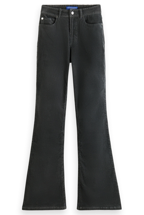 THE CHARM - HIGH RISE FLARED PANTS IN GARMENT DYE CORDUROY A 4