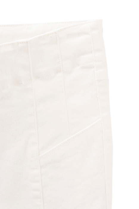 GIRLS’ WHITE HIGH-WAIST SLIM SHORTS 5