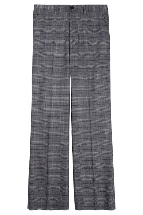CHECK BOOTCUT TROUSERS GREY CHECK 1