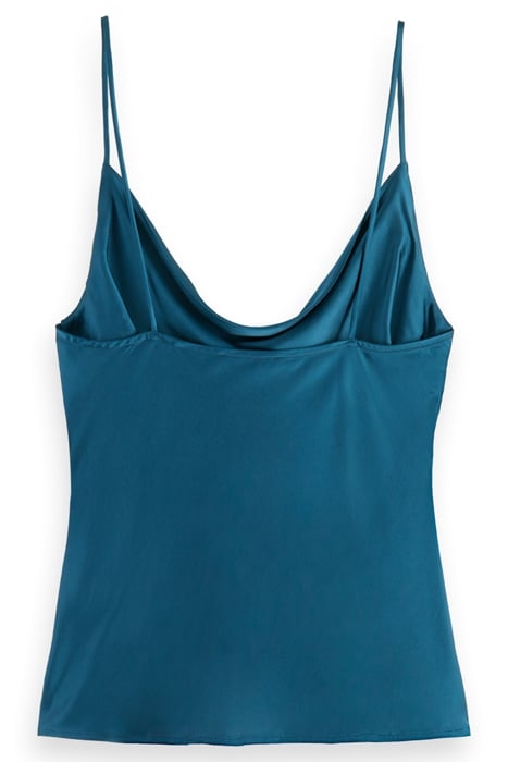 COWL NECK CAMISOLE DARK TEAL 5