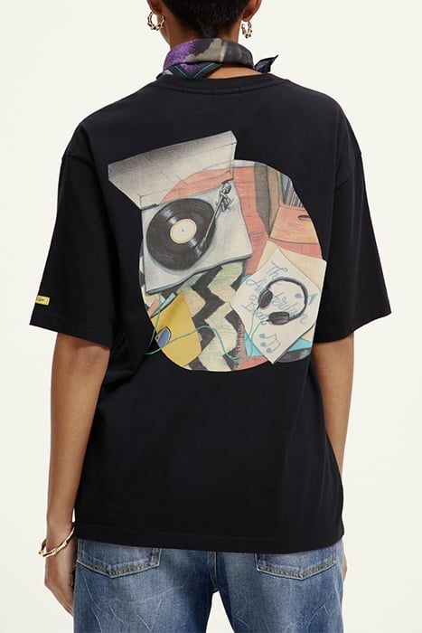 COTTON IN CONVERSION GRAPHIC LOOSE FIT T-SHIRT BLACK 2