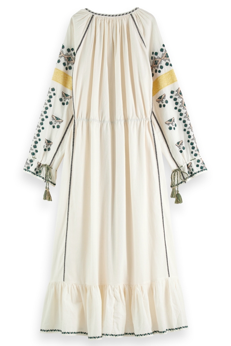 EMBROIDERED MAXI DRESS ECRU 5
