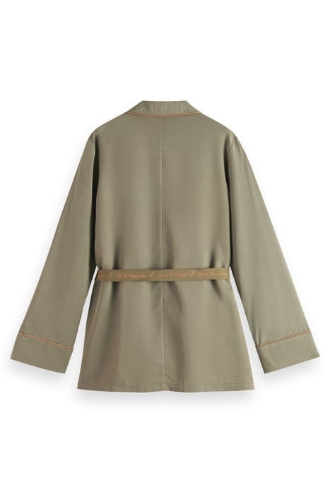 PYJAMA LOOSE FIT BLAZER ARMY GREEN 5