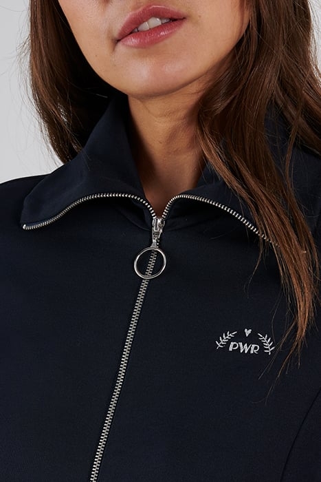 NAVY ZIPPED JOGGERS JACKET 5