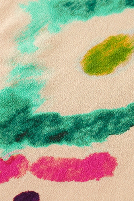 MIDI DRESS WITH HIGH LOW HEM GALAXY DYE SOFT ICE 7