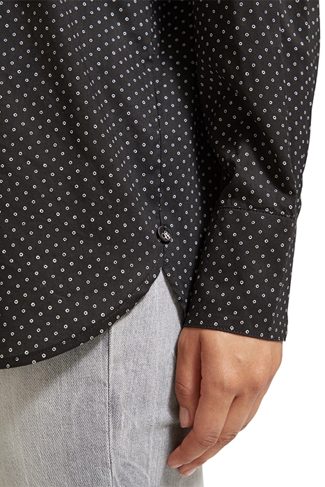 ALL OVER PRINTED RELAXED FIT SHIRT POLKA EVENING BLACK 7