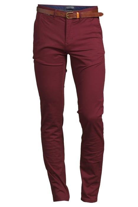 ZALANDO MOTT - CLASSIC SLIM FIT CHINO WITH BELT (NEW) BORDEA 3