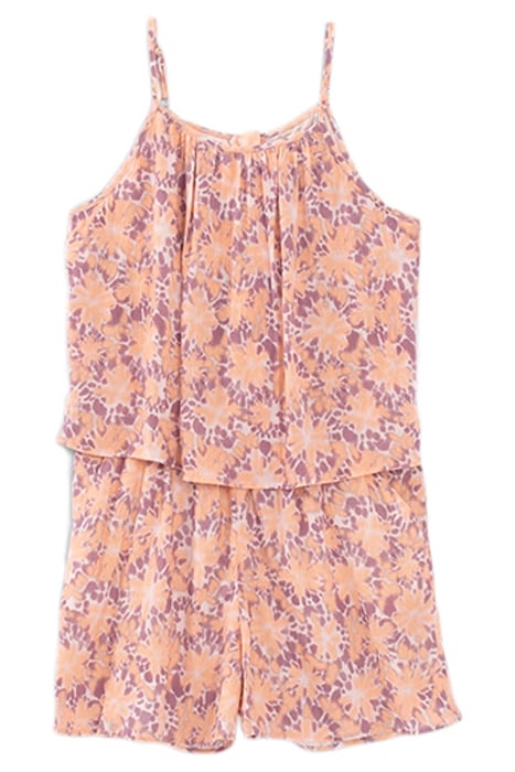 GIRLS’ VIOLET PSYCHEDELIC FLOWER PRINT PLAYSUIT 2