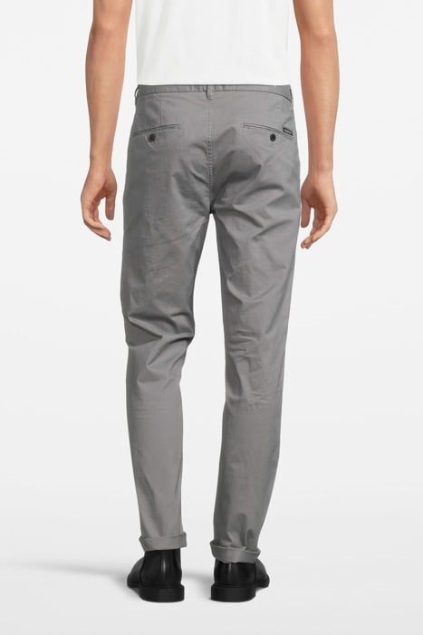 ESSENTIALS - STUART CLASSIC REGULAR SLIM FIT CHINO GREY 2