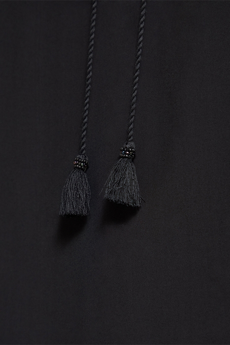 LACE UP TOP WITH BALLOON SLEEVES EVENING BLACK 7