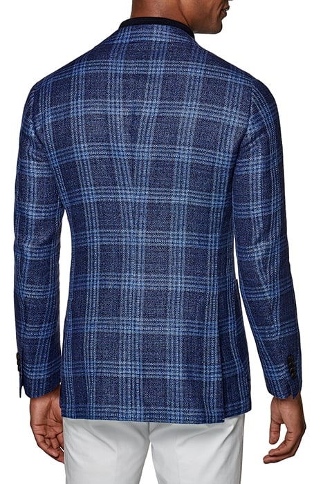 MID BLUE CHECKED HAVANA BLAZER 2