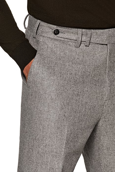 TAUPE WIDE LEG TAPERED BLAKE TROUSERS 6