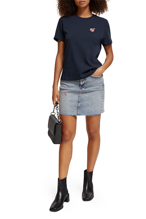 DENIM MINI SKIRT WITH PREMIUM WASH DANCE IT OUT 3
