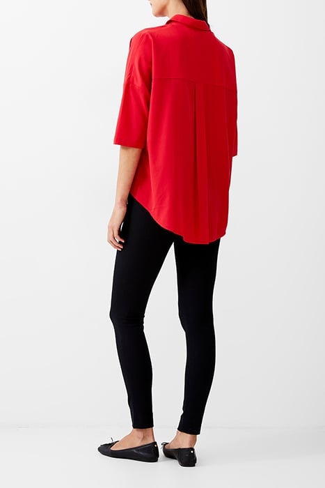TWIST FRONT CREPE LIGHT TOP POPPY 2
