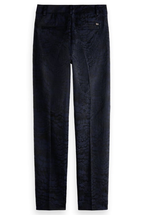 LOWRY - MID RISE SLIM LEG FEATHER JACQUARD PANTS FEATHER JAC 5