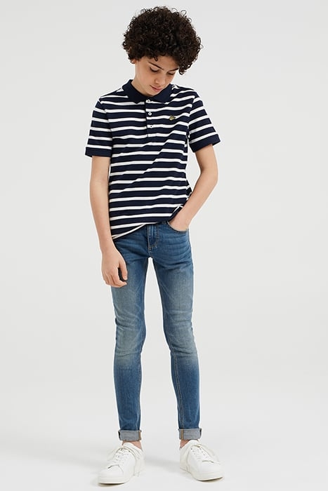 5-POCKET MID WAIST DARK BLUE 2