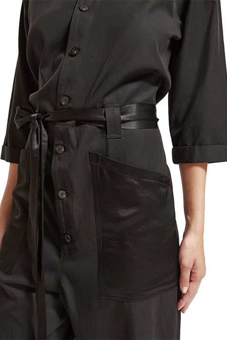 BEADED COLLAR JUMPSUIT EVENING BLACK 8