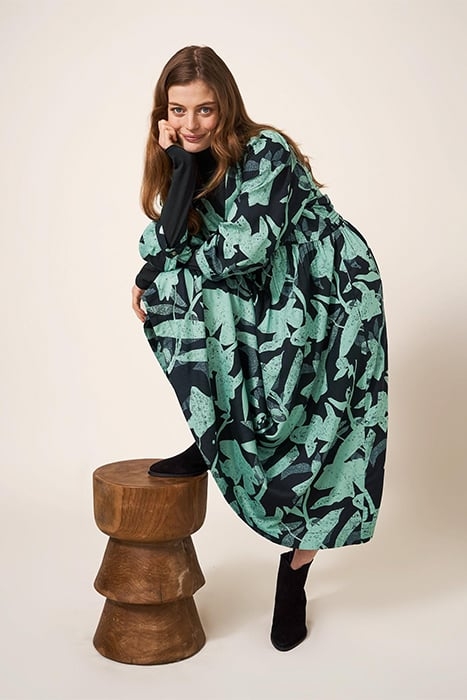 LUCY ECO VERO MINI DRESS GREEN 4