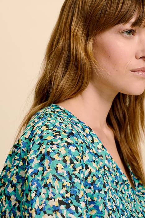 CAMET - MINT TOP WITH ARTY LEO PRINT 5