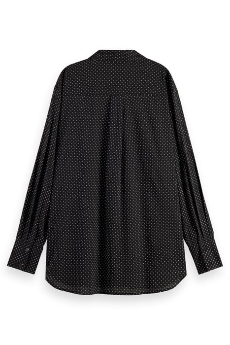 ALL OVER PRINTED RELAXED FIT SHIRT POLKA EVENING BLACK 5