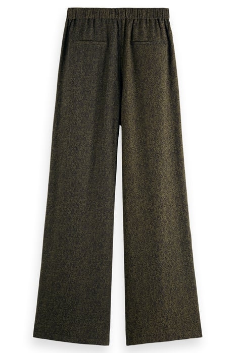 ELENI - HIGH RISE WIDE LEG PYJAMA PANTS LEOPARD SPOT GREEN 5