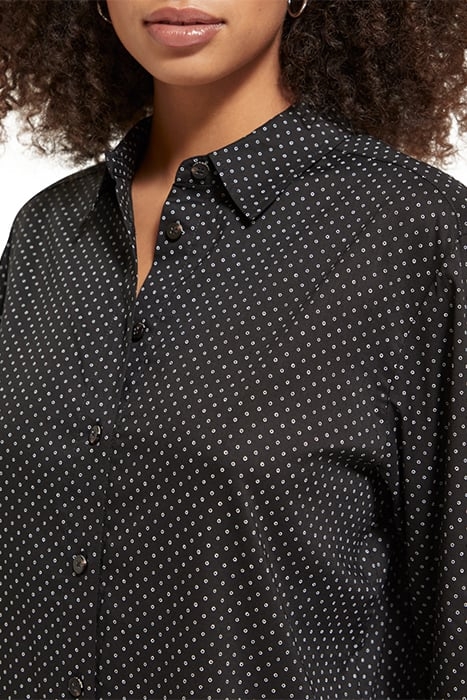 ALL OVER PRINTED RELAXED FIT SHIRT POLKA EVENING BLACK 6