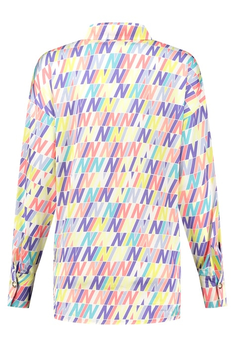 SUKI BLOUSE BLUE LAGOON/STAR WHITE 2