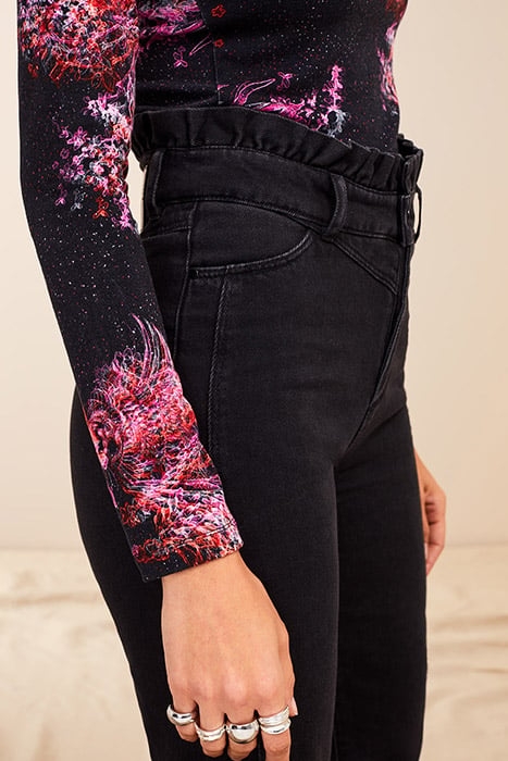 LE FAYE. BLACK SLOUCHY JEANS 3