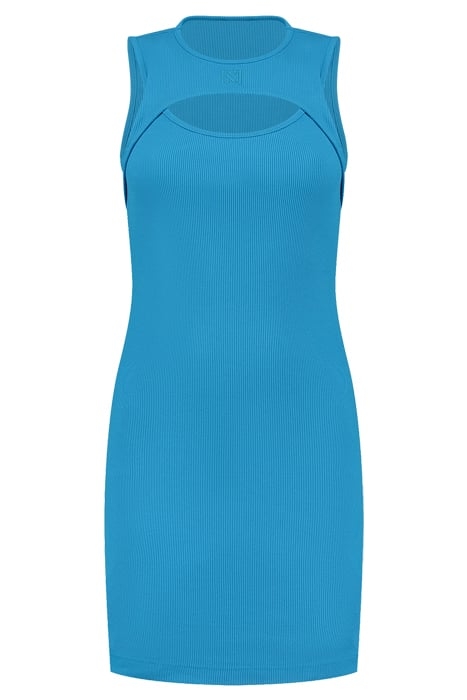 CUTOUT SLEEVELESS DRESS DRESDEN BLUE 1