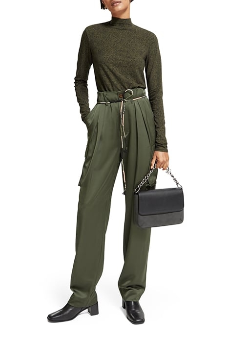 ALL OVER PRINTED MOCKNECK LONG SLEEVED SHIRT LEOPARD SPOT GR 3