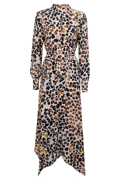 LIRA ANIMAL MAXI DRESS — NUDE/BLACK 3