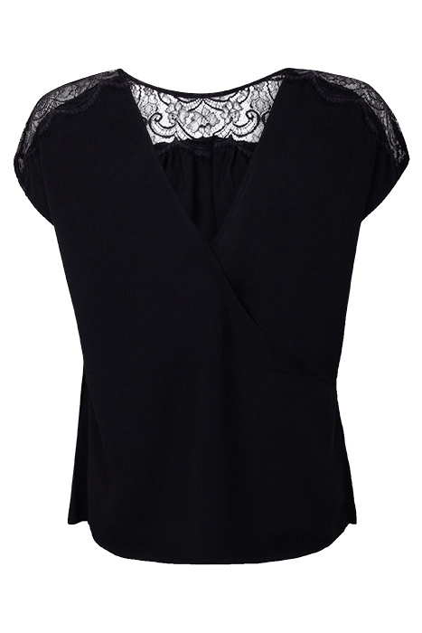 ALEDA CREPE LIGHT LACE V BK TP BLACK 2