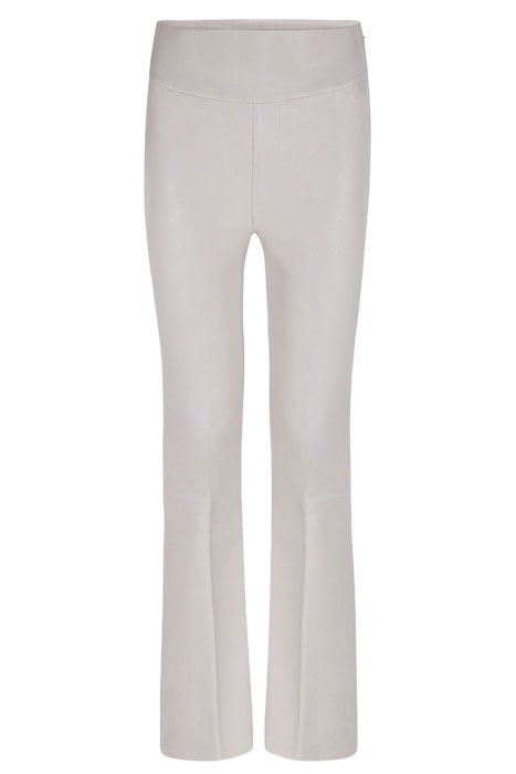 NOME CRP FLARE LEATHER PANTS ICE GREY 3