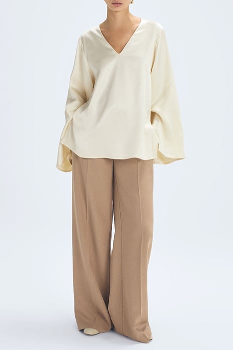 SAFFRON-SPLIT BLOUSE CHAMPAGNE 1