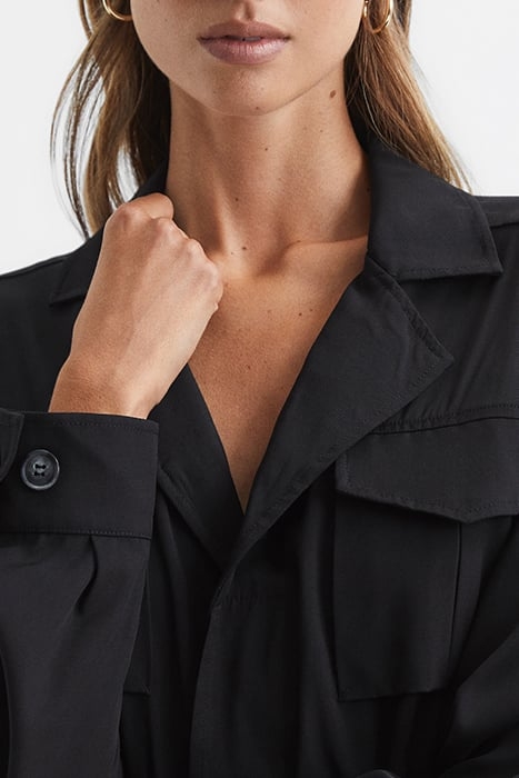 GAIL-SAFARI DRESS BLACK 6