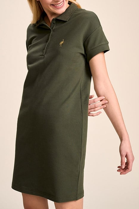 RITUAL . KHAKI POLO DRESS WITH MESSAGE 1