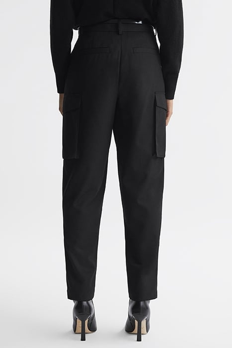 VIOLET COMBAT CARGO PANTS — BLACK 4