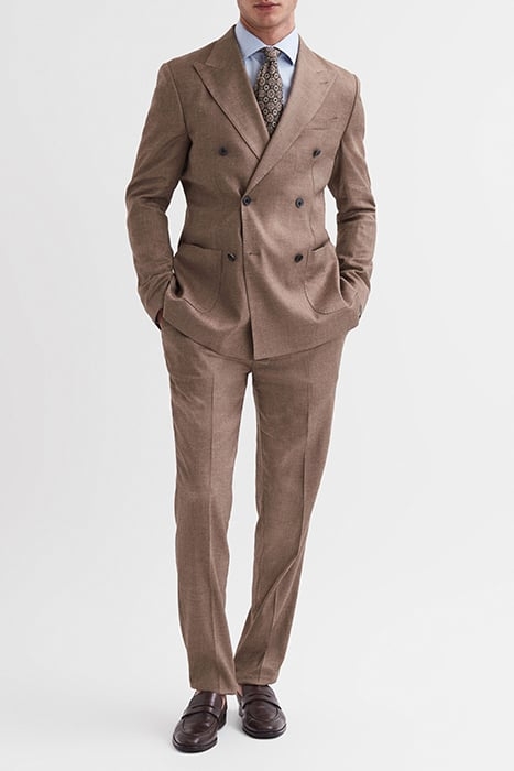 PADDOCK-WOOL TAILORED PANTS TOBACCO 3