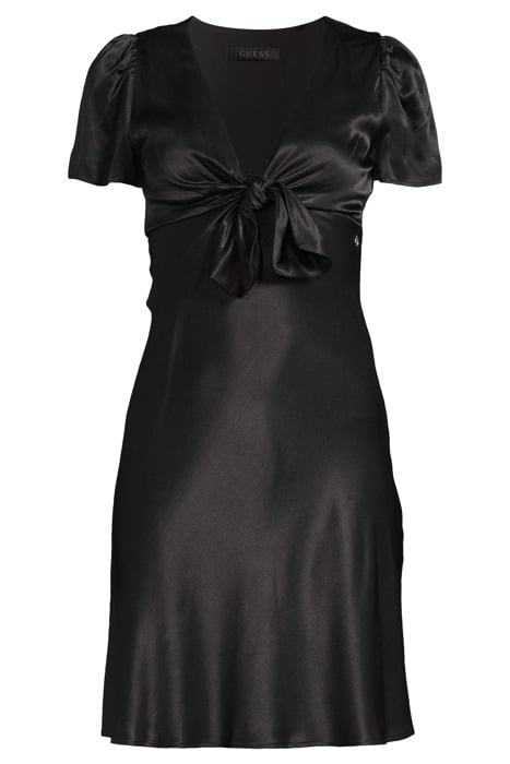 SS LINDA BOWED SATIN JET BLACK 4