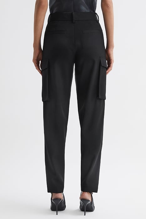 VIOLET COMBAT CARGO PANTS — BLACK 3
