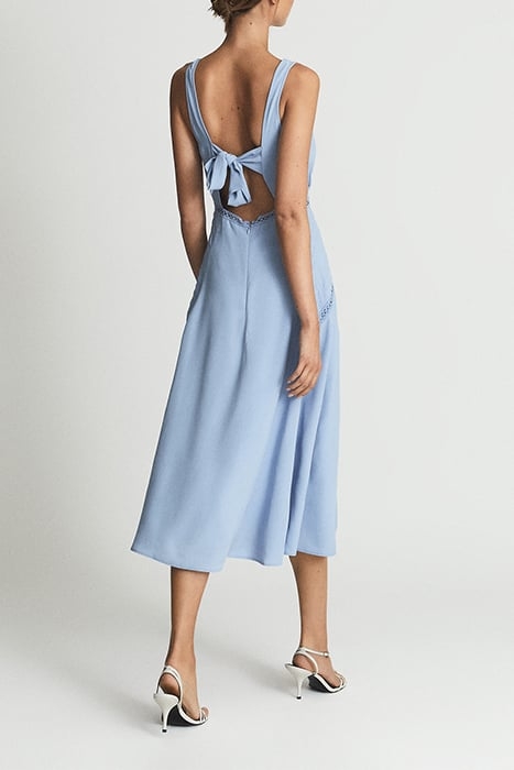 ALBERTA-RESORT DRESS PLAI BLUE 2