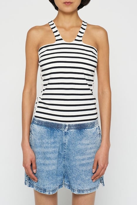 SPORTY WRAPPER STRIPE ECRU/BLACK 1