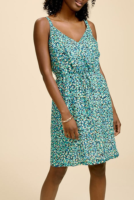 CAMET - MINT DRESS WITH ARTY LEO PRINT 1