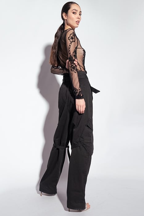 MOSCARDINO PANTALONE GABARDINA BLACK 5