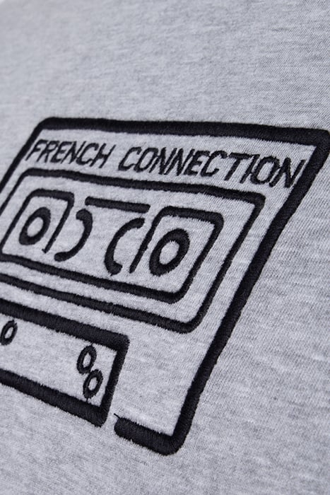 CASSETTE EMBROIDERY LGT.GREY MEL / BLACK 3