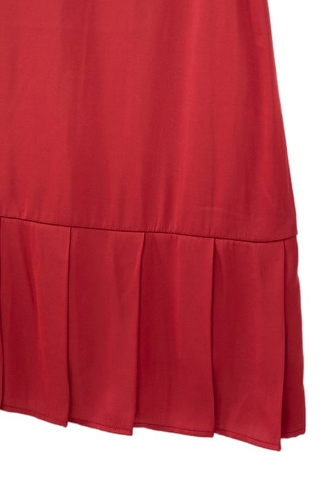 GIRLS' RED EMBROIDERED DRESS RED 5