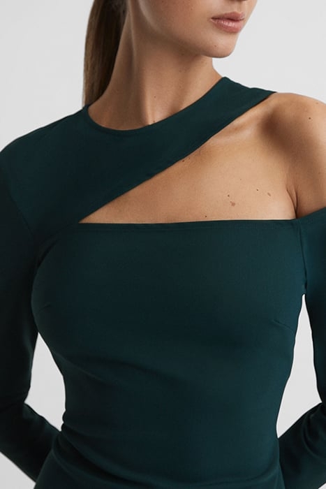 TIFFANY-JERSEY DRESS TEAL 5