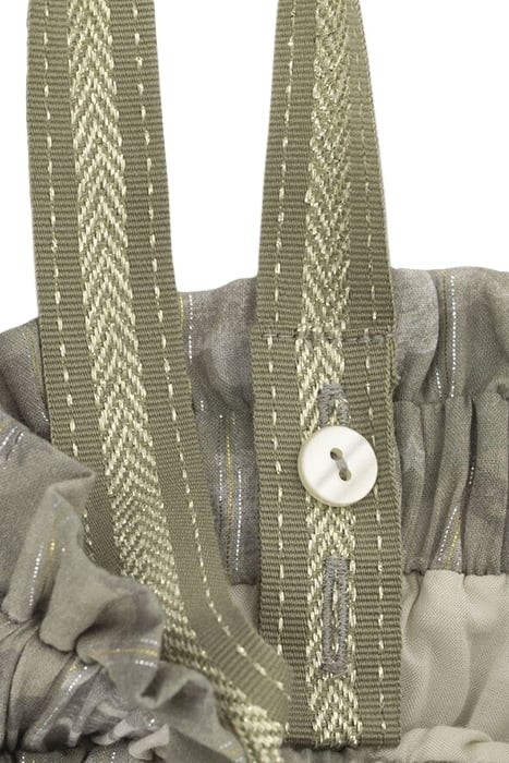 GIRLS’ KHAKI CAMOUFLAGE PRINT DRESS WITH GOLD STRIPES KHAKI 6