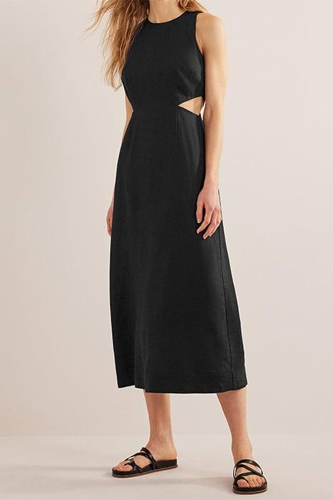 knee length dresses for ladies Paola Halter Linen Midi Dress Cattivo knee length dresses for ladies Paola Halter Linen Midi Dress Cattivo