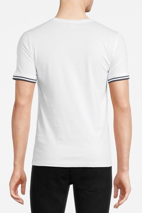 HARRISON-TIPPING BASIC T-SHIRT WHITE/NAVY 2